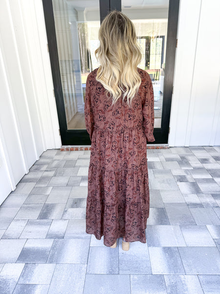 Floral Tiered Midi