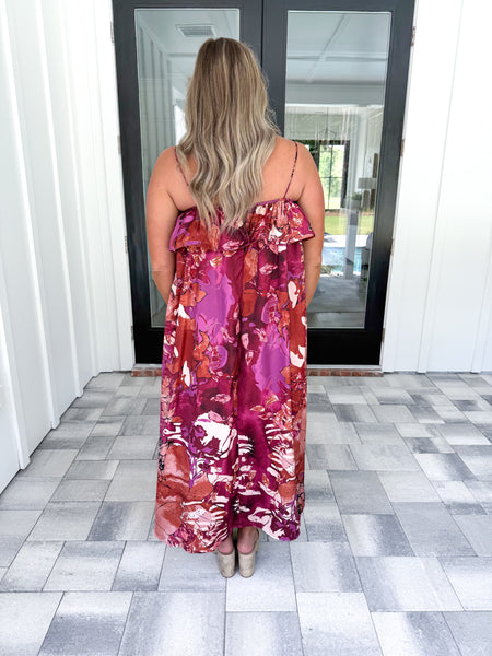 Floral Flowy Midi