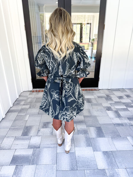 Black Floral Dress