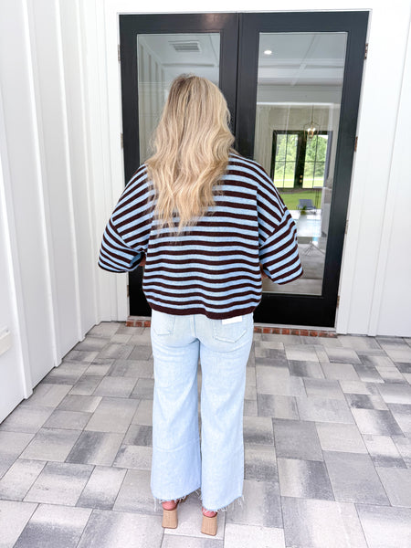 Brown Striped Sweater