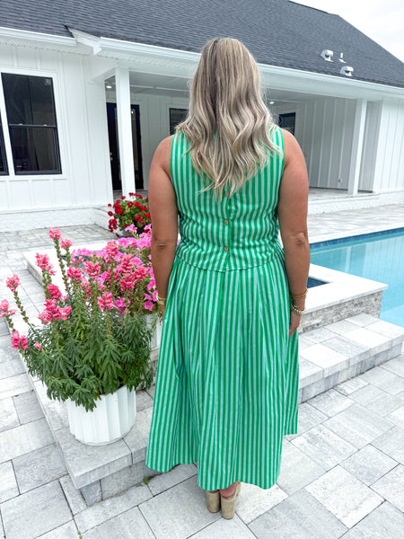 Striped Midi Set