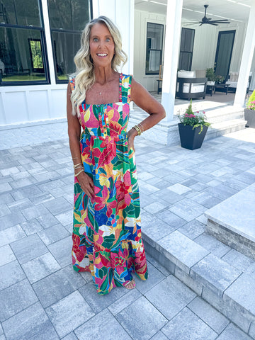 Multi Floral Maxi