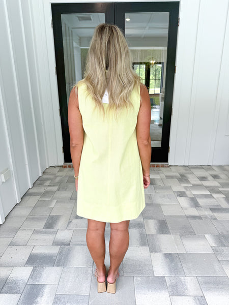 Yellow Denim Dress