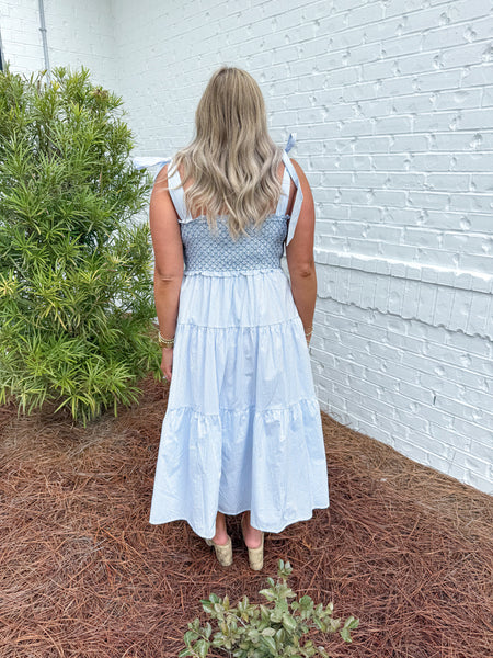 Blue Striped Maxi