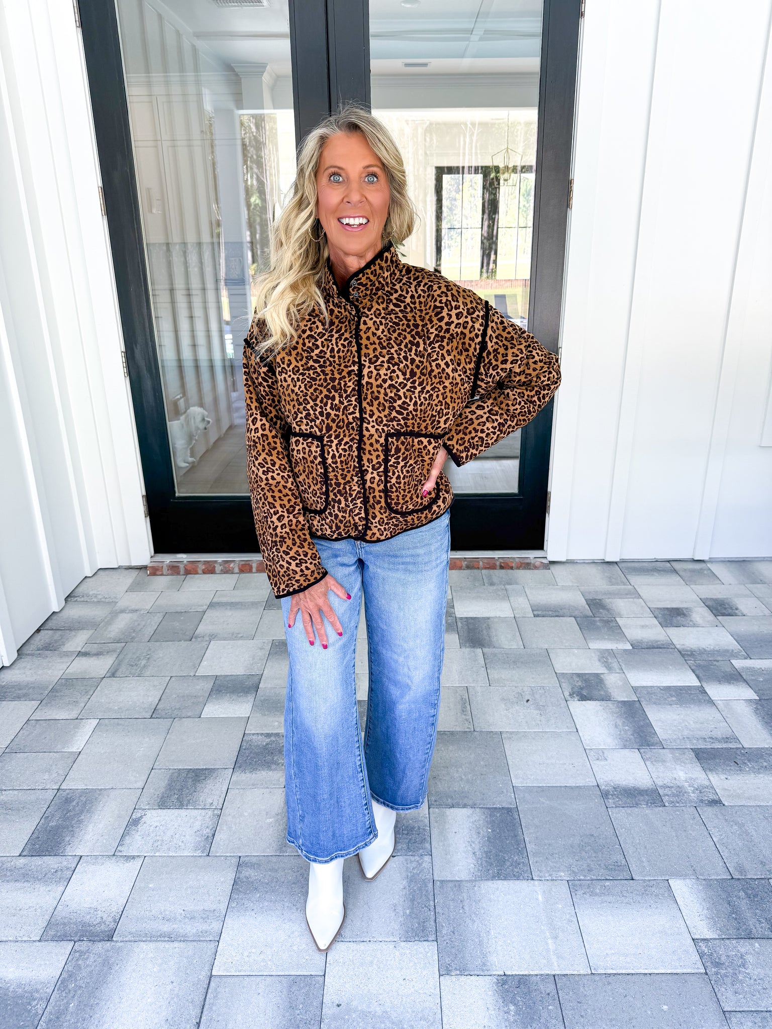 Leopard Quilted Jacket