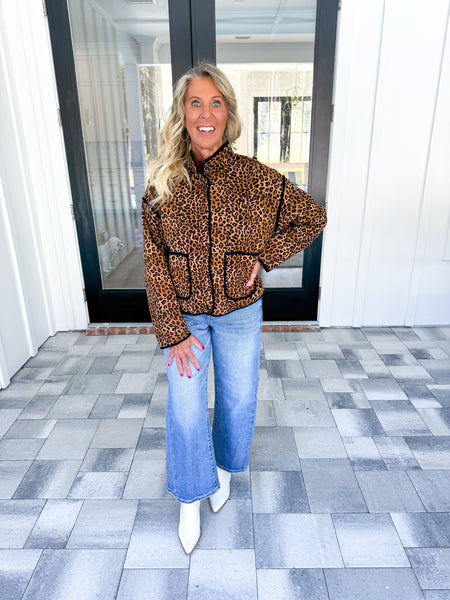 Leopard Quilted Jacket