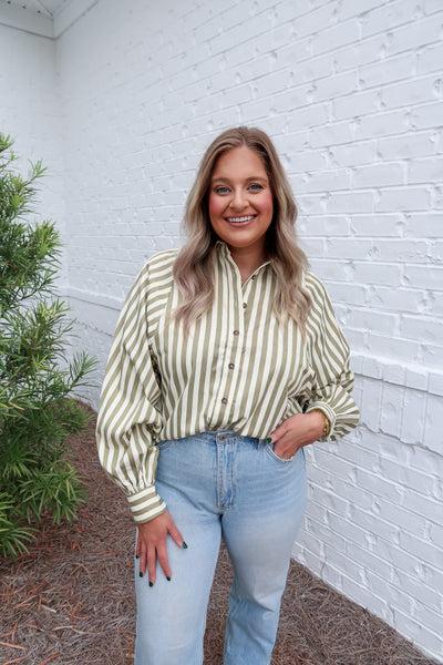 Striped Button Up