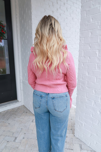 Ruffle Knit Sweater