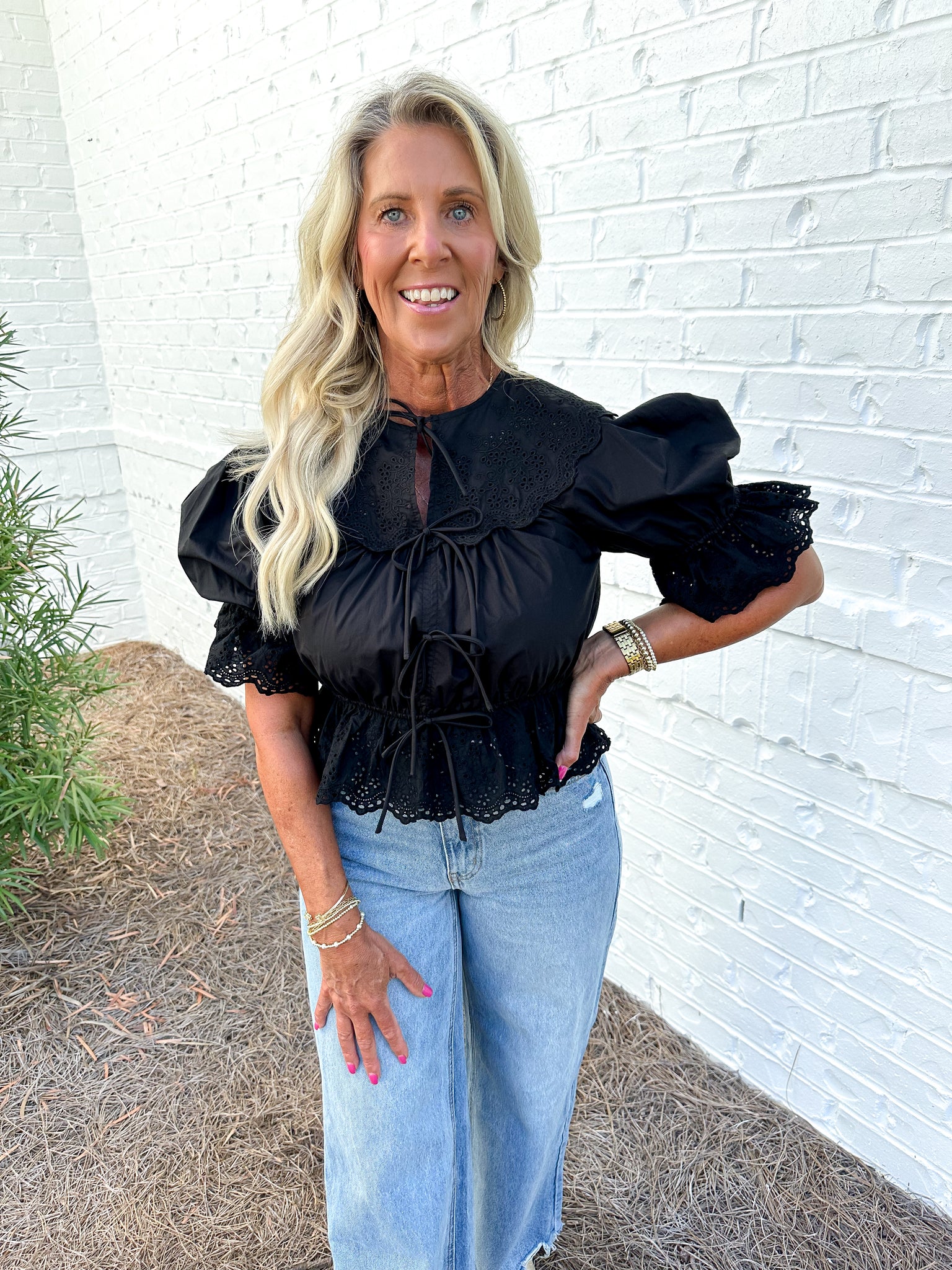 Black Emi Blouse