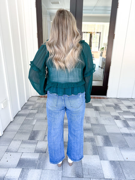 Ruffle Detail Blouse