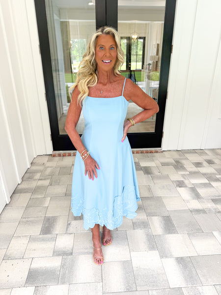 Chambray Flower Midi