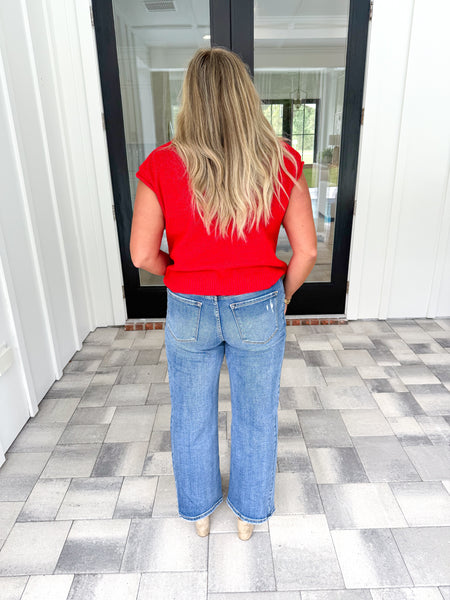 Red Piper Cardigan