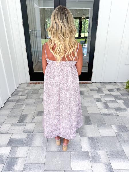 Pink Floral Midi
