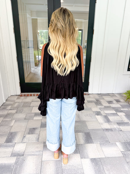 Black Addison Top