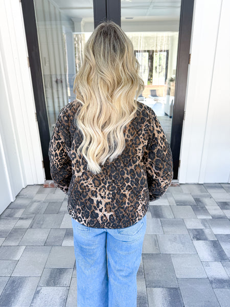 Quilted Leopard Jacket