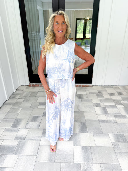 Tropical Linen Top
