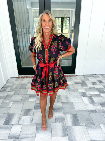 Black Floral Dress