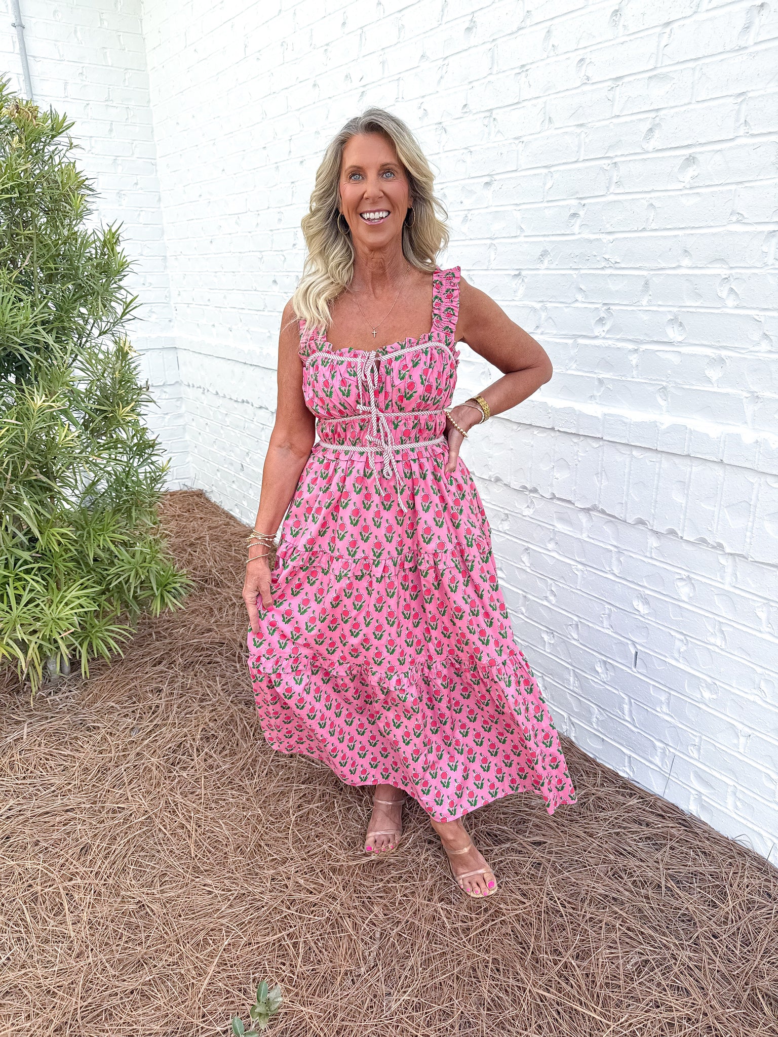 Pink Poplin Maxi
