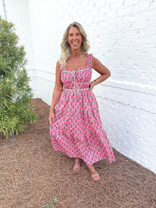 Pink Poplin Maxi