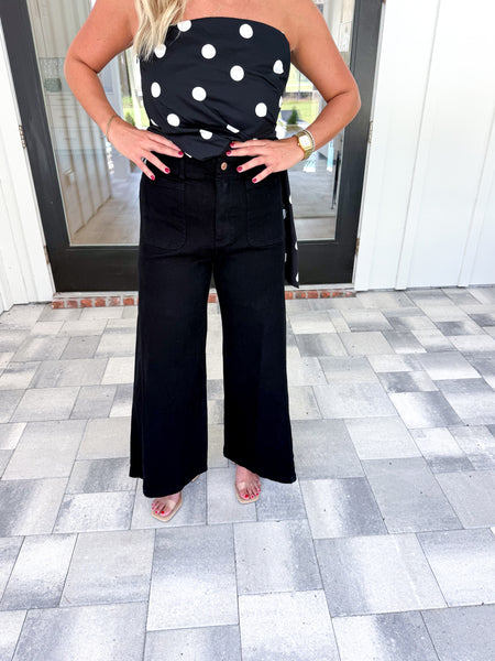 Black Denim Pants