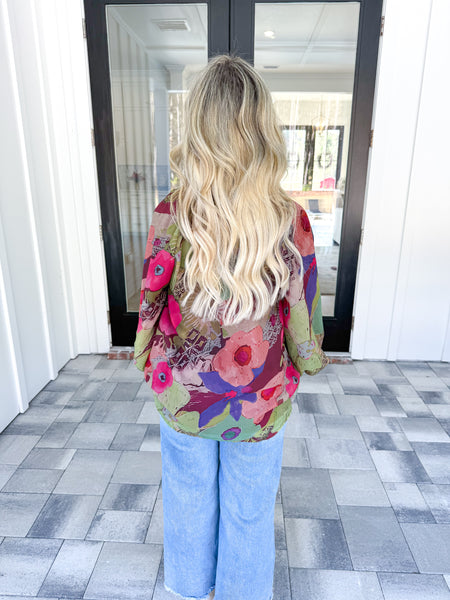 Floral Chiffon Top