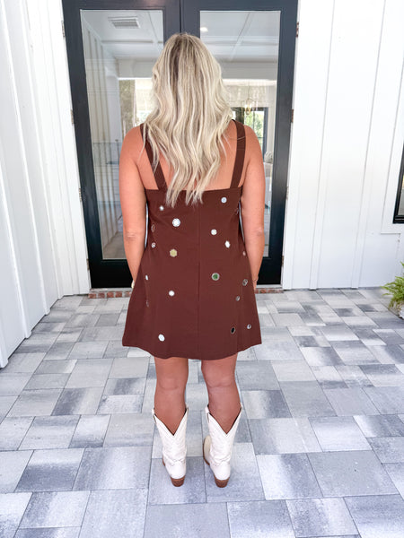 Brown A-Line Dress