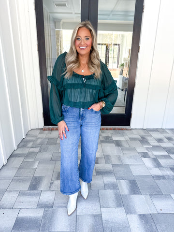 Ruffle Detail Blouse