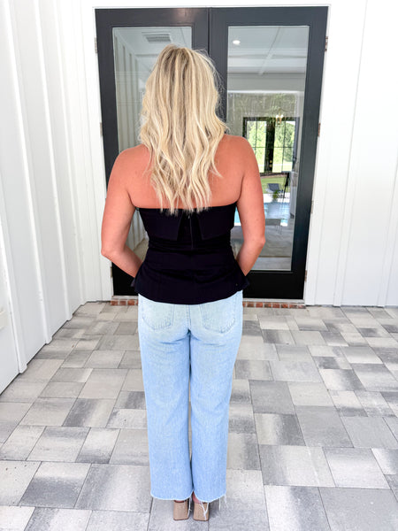 Black Fold Over Top