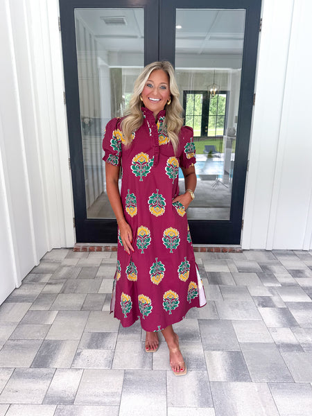 Floral Print Midi