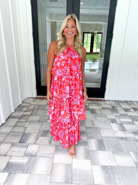 Floral Tiered Midi