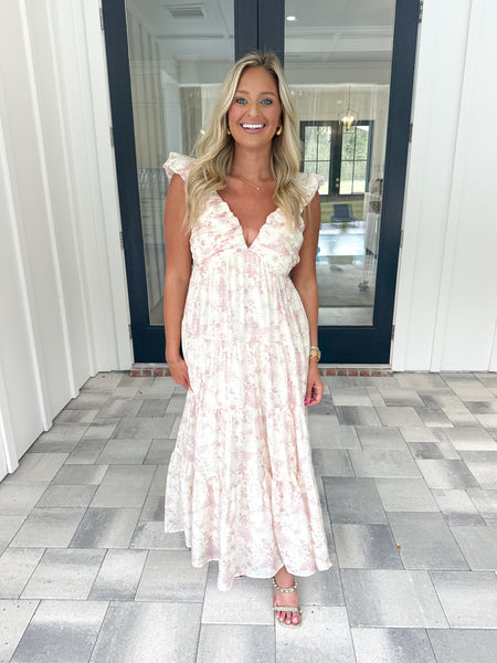 Pink Floral Maxi