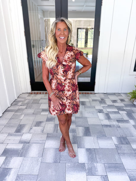 Floral Scallop Dress