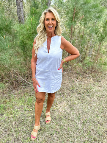 White Georgia Dress