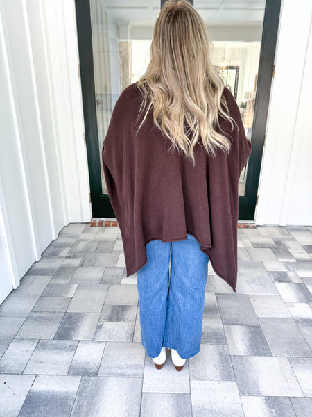 Brown Dolman Cardigan