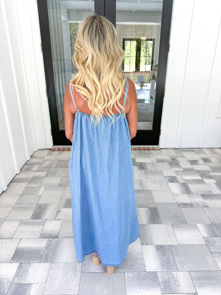 Chambray Maxi Dress
