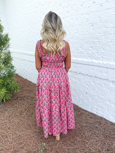 Pink Poplin Maxi
