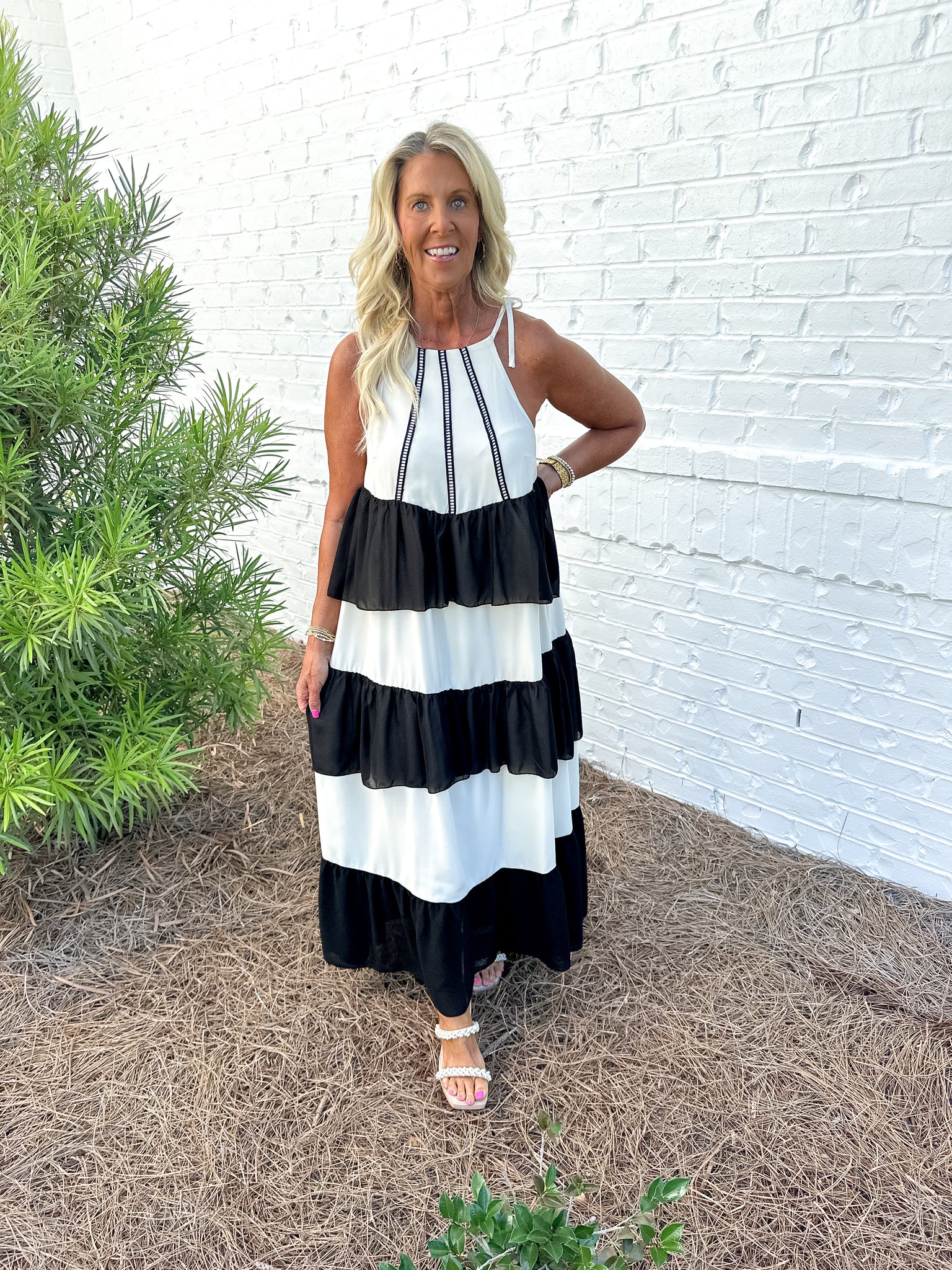 Chiffon Ruffle Maxi