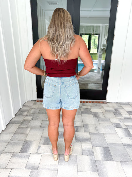 Garnet Knit Top