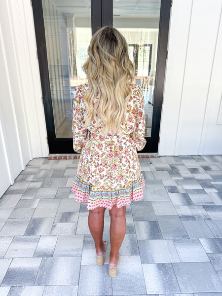 Border Print Dress