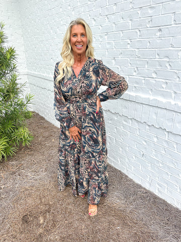 Animal Print Midi