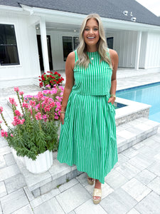 Striped Midi Set
