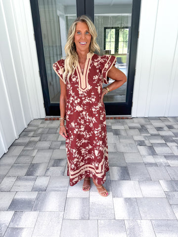 Flutter Sleeve Midi