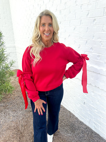 Red Bow Sweatshirt