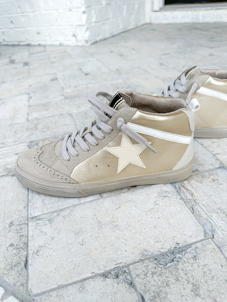 The Paulina Gold Sneaker