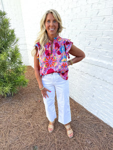 Sutton Floral Top
