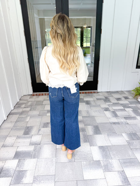 Ecru Lace Top