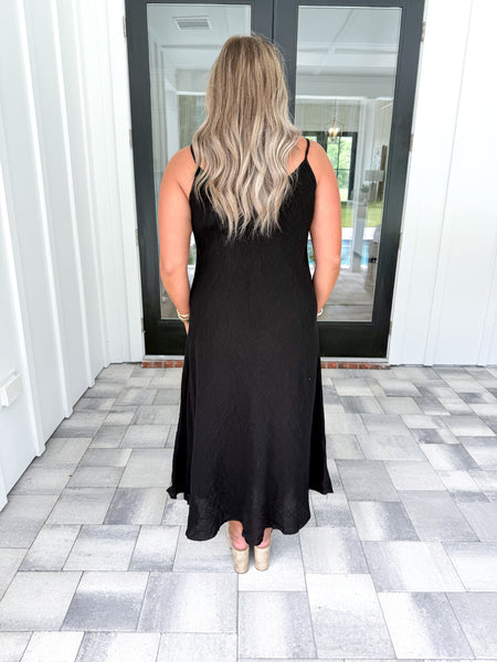 Black Linen Maxi
