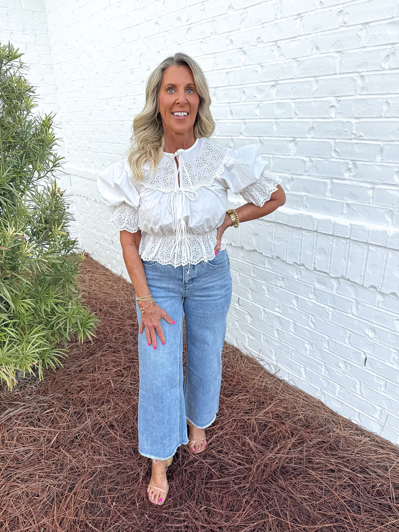 White Emi Blouse