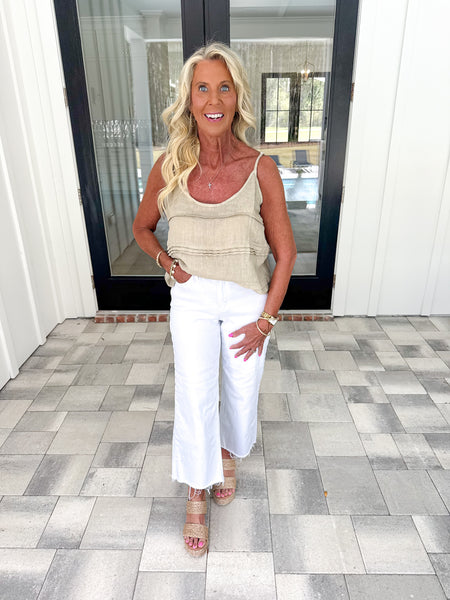 Natural Linen Tank