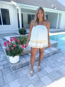 Textured Lace Romper